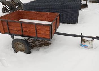 Przyczepa Przyczepka ogrodowa do quada traktorka jednoosiowego SOLIDNA