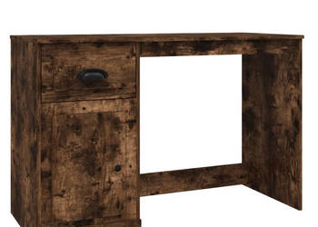 Biurko z szufladą przydymiony dąb 115x50x75 cm WM-816477