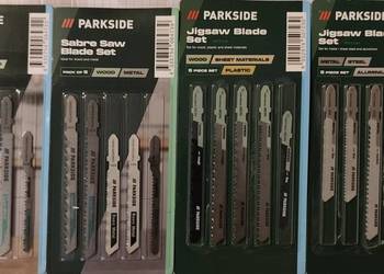 zestaw nowych noży do wyrzynarki