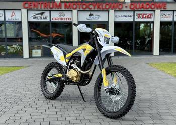 CROSS ASIX XB83 150CC 21/18'' E-START ŻÓŁTO-SZARY LAMPA LED  MANUAL