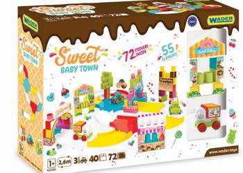 Wader trasa z klockami i zestawem autek Kid Cars 55 el.