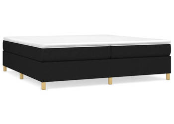 Łóżko z Materacem Kontynentalne Czarne Do Sypialni 200x200 cm WM-3144548
