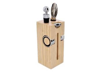 Zestaw do Wina w Formie Pudełka Drewnianego Wypełnionego Akcesoriami