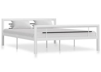 Łóżko Metalowe Białe Rama Łóżka Ze Stelażem Biała 120 x 200 cm WM-284546