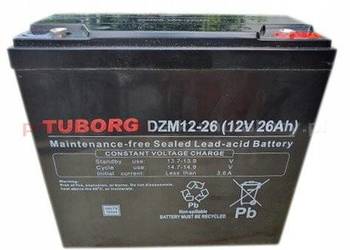 Akumulator żelowy Tuborg 6-DZM-26 12V 26Ah AGM DZM rower elektryczny