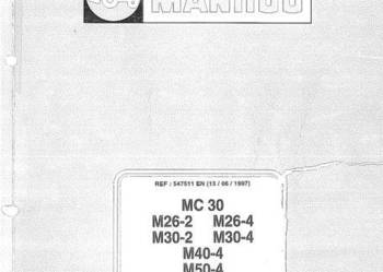 Manitou MC30 M26-2 M26-4 M30-2 M30-4 M40-4 M50-4 instrukcja obsługi DTR PL