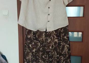 Garsonka 2 częściowa. Kolor brązowo beżowy