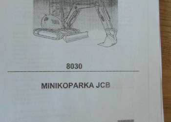 dtr instrukcja obsługi koparka  JCB 8030 i inne dtr instrukcja obsługi koparka  JCB 8030 i inne