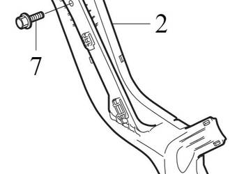 VOLVO S60 III korytko przelotka wiazki silnikowej 31450238