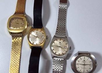 Zestaw 4 vintage zegarków Tissot – klasyka szwajcarskiego zegarmistrzostwa!