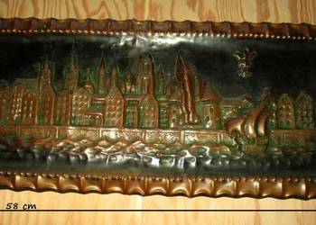 Miedzioryt Panorama Gdańska