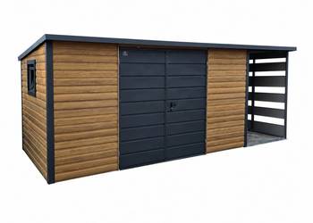 Domek Narzędziowy Ogrodowy 7x3m Winchester + Ciemny Grafit PREMIUM