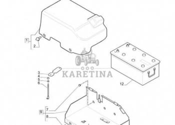 New Holland T6010 T6070 Podstawka akumulat 84131119