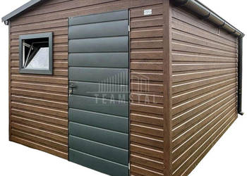 Schowek domek ogrodowy 2,7x3,5m drzwi okno rynny TS1125