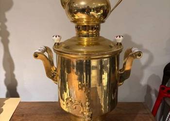 Przepiękny Pozłacany Samowar Renomowanej Firm Beem