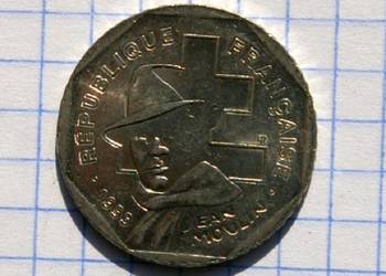 2 FRANKI ( 2 FRANCS ) 1993 ROK - FRANCJA ( JEAN MOULIN ) 2 FRANKI ( 2 FRANCS ) 1993 ROK - FRANCJA ( JEAN MOULIN )