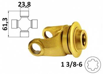 Widłak ciągnikowy 1 3/8-6, na krzyżak 23,8x61,3 mm 12650