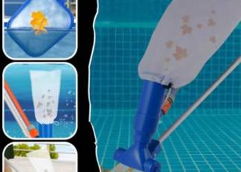 Zestaw do czyszczenia podwodnego odkurzacza basenowego ze szczotką i drążki