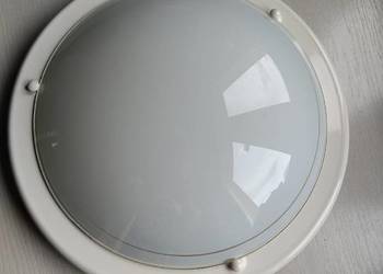 Biały okrągły plafon, średnica 37, cm