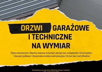 Drzwi garażowe, drzwi techniczne, garaże blaszane, wiaty