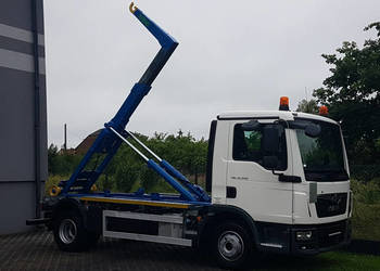 MAN TGL 12.220 HAKOWIEC SKIBICKI 4x2 KLIMA DO KONTENERÓW MANUAL 12T POD KO…