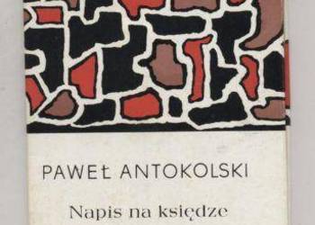 Napis na księdze - Antokolski
