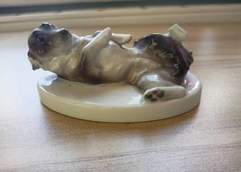 Porcelana figurka pies K.P.M. Berlin