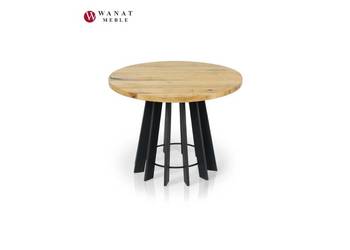 Stolik Okrągły Lity Dąb sękaty Fi 110 cm Wanat