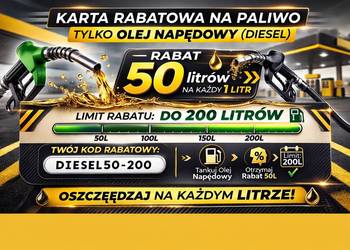 Karta rabatowa na paliwo 50 gr/l