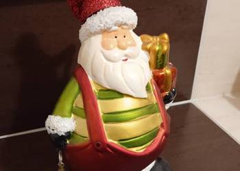 Mikołaj ceramiczny świąteczny 18cm wysokości