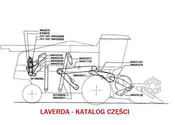 Laverda MX240, MX240R, MX300, MX300R, TL58i katalog cześci