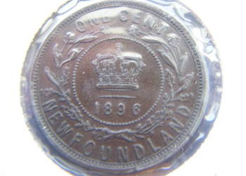 Stare monety 1 cent 1896 Nowa Fundlandia