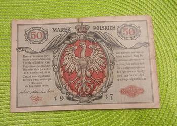 banknot polski 50 000 marek polskich z 1917r jenerał