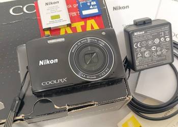 Aparat cyfrowy Nikon Coolpix S3100 16Mpx x5 HD vintage y2k CCD jak NOWY