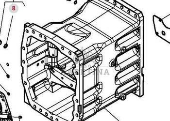 Massey Ferguson 5410 Obudowa Skrzyni Biegów CZĘŚCI 4362216M1 4362215M1 430…