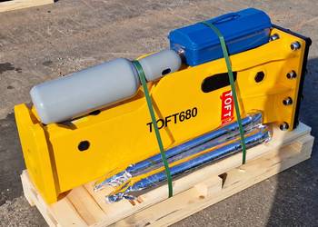 Młot hydrauliczny TOFT 680 NOWY nieużywany z wyposażeniem zestaw