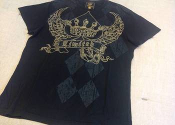 Czarna Koszulka Męska Fishbone r / L