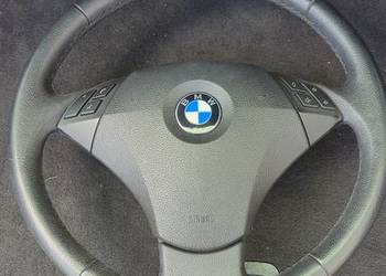 Kierownica skórzana multifunkcyjna z poduszką do BMW 5 E60 E61