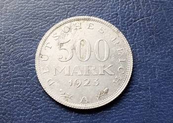 Stare monety 500 marek 1923 Niemcy