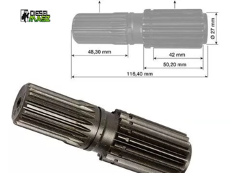 Wałek napędu satelit APL335 Z21/18 Case 81320C1