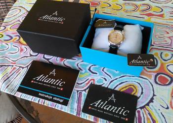 Zegarek damski Atlantic 20342.41.21 jak nowy komplet 1 właściciel nowa bat.