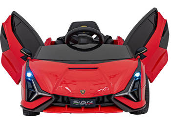 Lamborghini SIAN Czerwony • Auto na Akumulator 12V • 4 Silniki • Koła EVA •