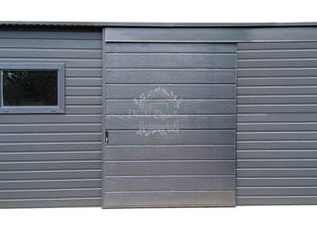 Schowek - domek ogrodowy 4x2m - drzwi przesuwne antracyt ID1085