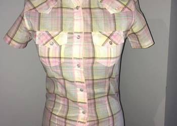 Nowa bawełniana koszula bluzka w kratę Cross Jeans S