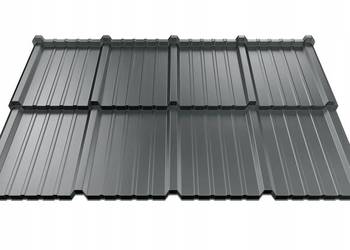 BLACH-POL QUATTRO de Lux blachodachówka 2 modułowa granite ultramat