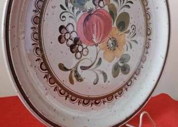 Talerz Ceramiczny Sielska Łąka Retro