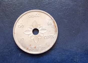 Stare monety 10 cent 1952 Laos