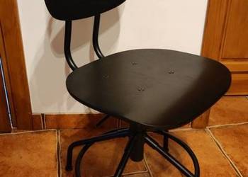 Krzesło dziecięce IKEA Kullaberg drewno / metal, czarne