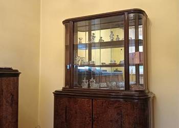 Art Deco zestaw mebli kredens komoda w kolorze orzecha lata 30 te