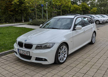 BMW Seria 3 E91 2,0d Lift 2011 r. Bezwypadkowy M-pakiet Skóry